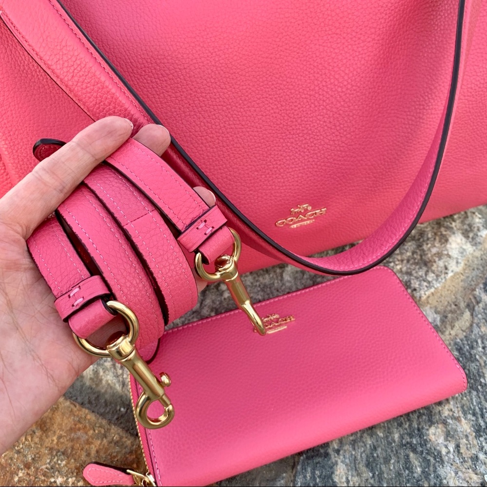Coach Mia Leather Shoulder Bag / Crossbody Set - Picture 4 of 8